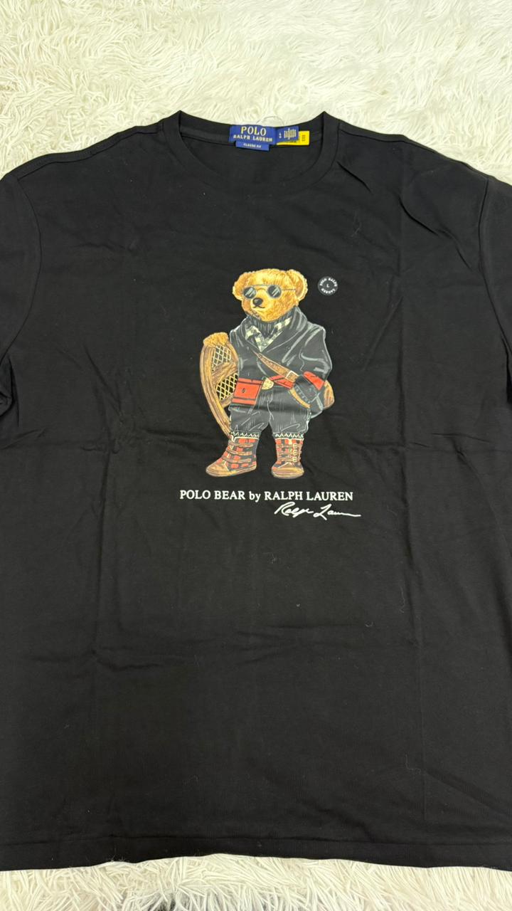 Playera negra osito L Polo ralph lauren