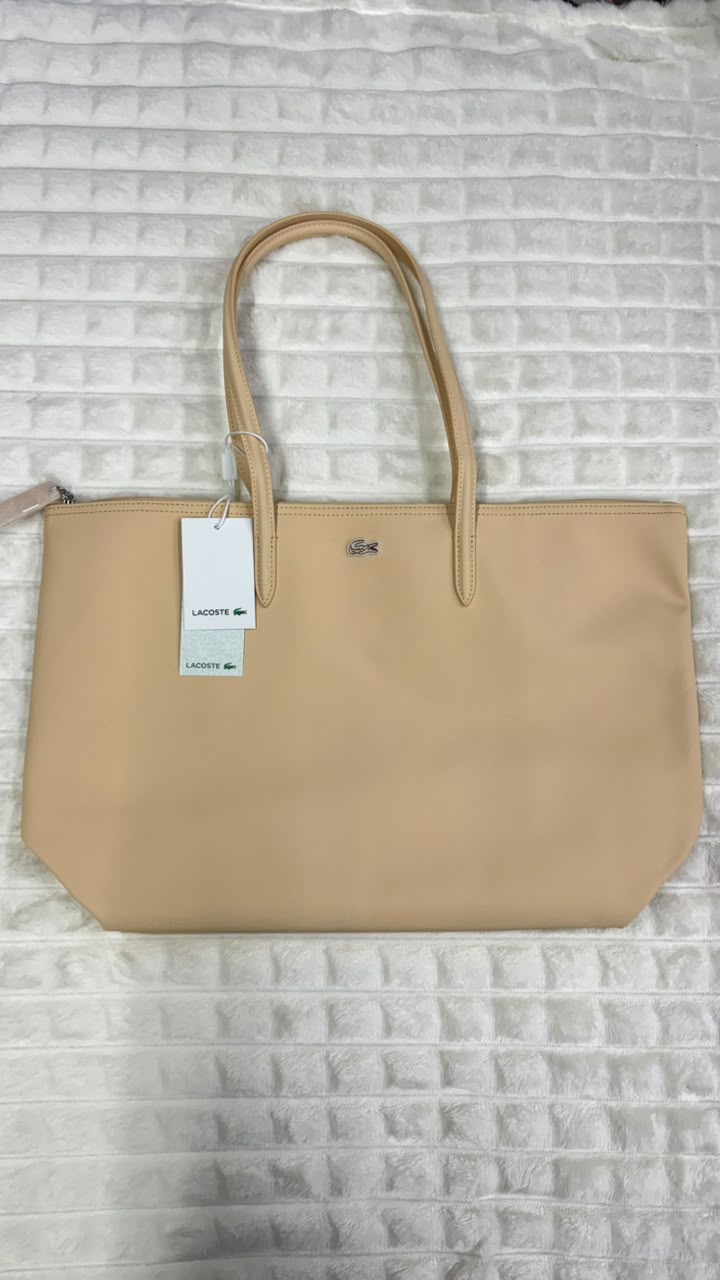 Bolsa beige Lacoste