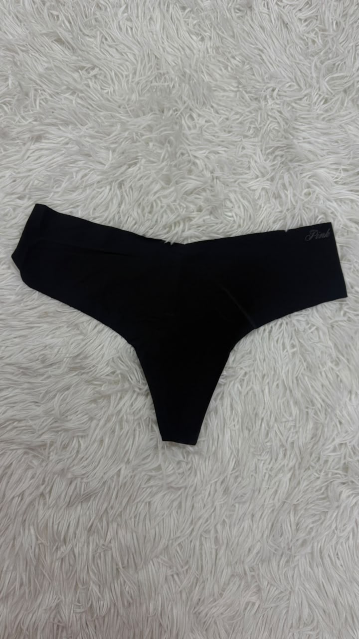 Thong negro M Pink
