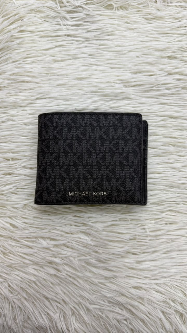 Cartera negra con tarjetero Michael kors