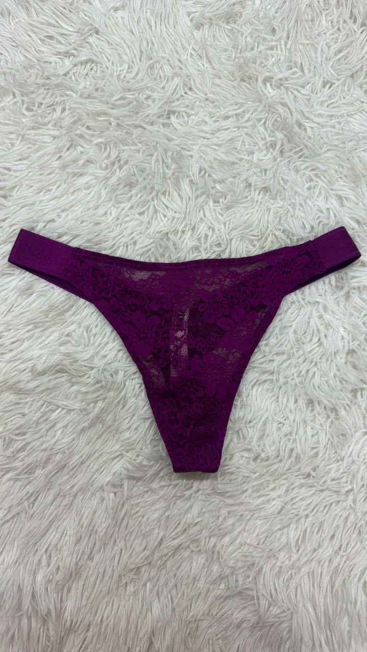 Thong morado S Pink