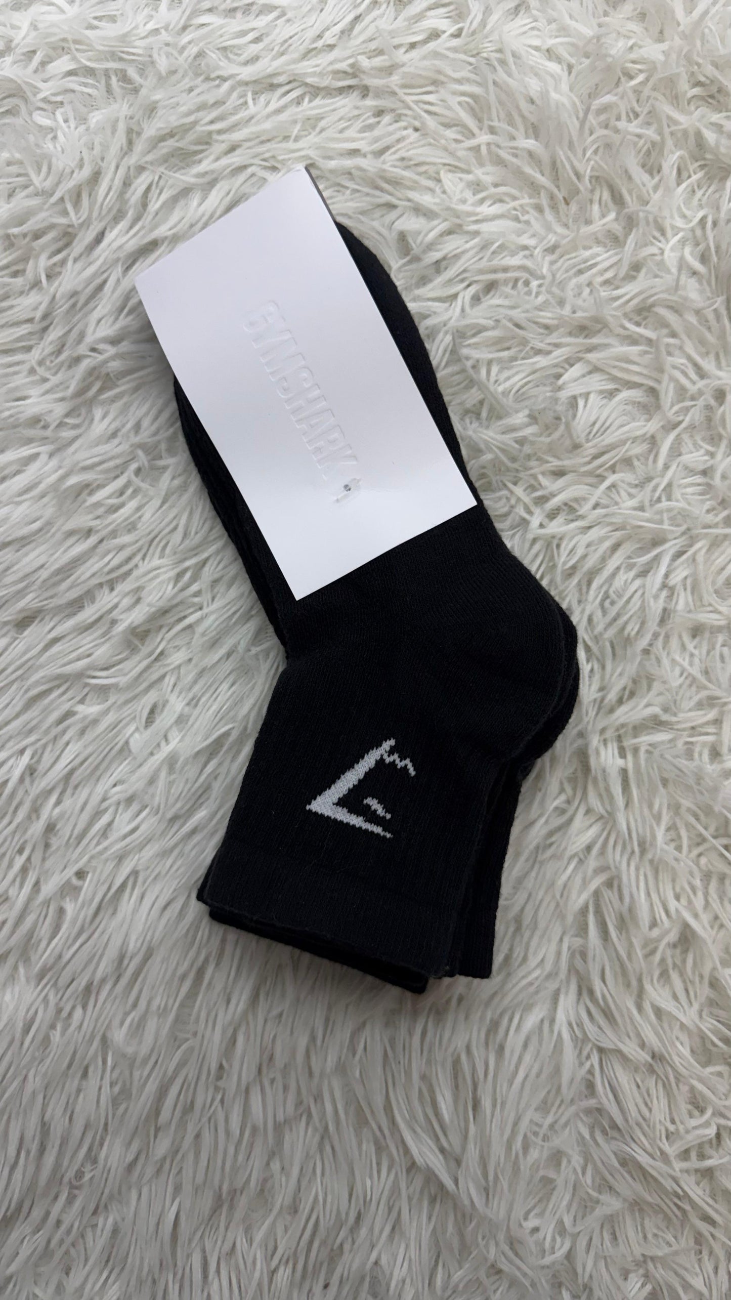 Paquete 3 pares calcetines negros Gymshark