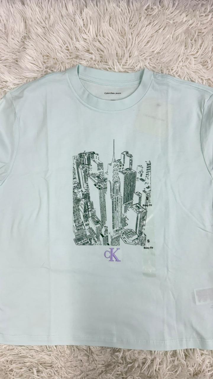 Playera azul S Calvin klein