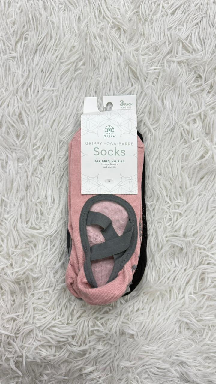 Paquete 3 calcetas yoga Gaiam