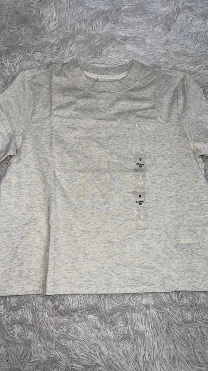 Playera hueso S Calvin klein