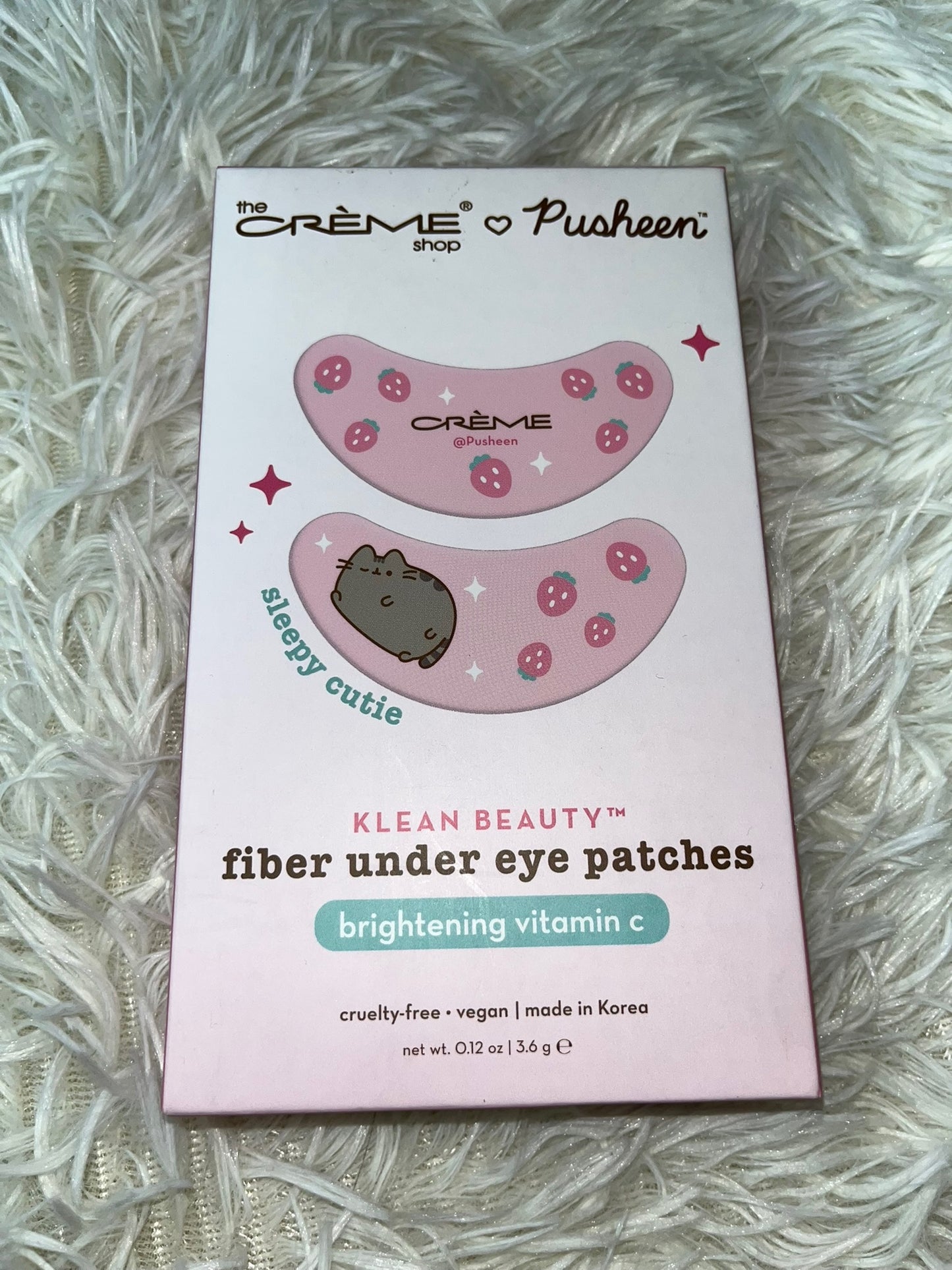 Fiber under eye patches Pusheen The Creme Shop