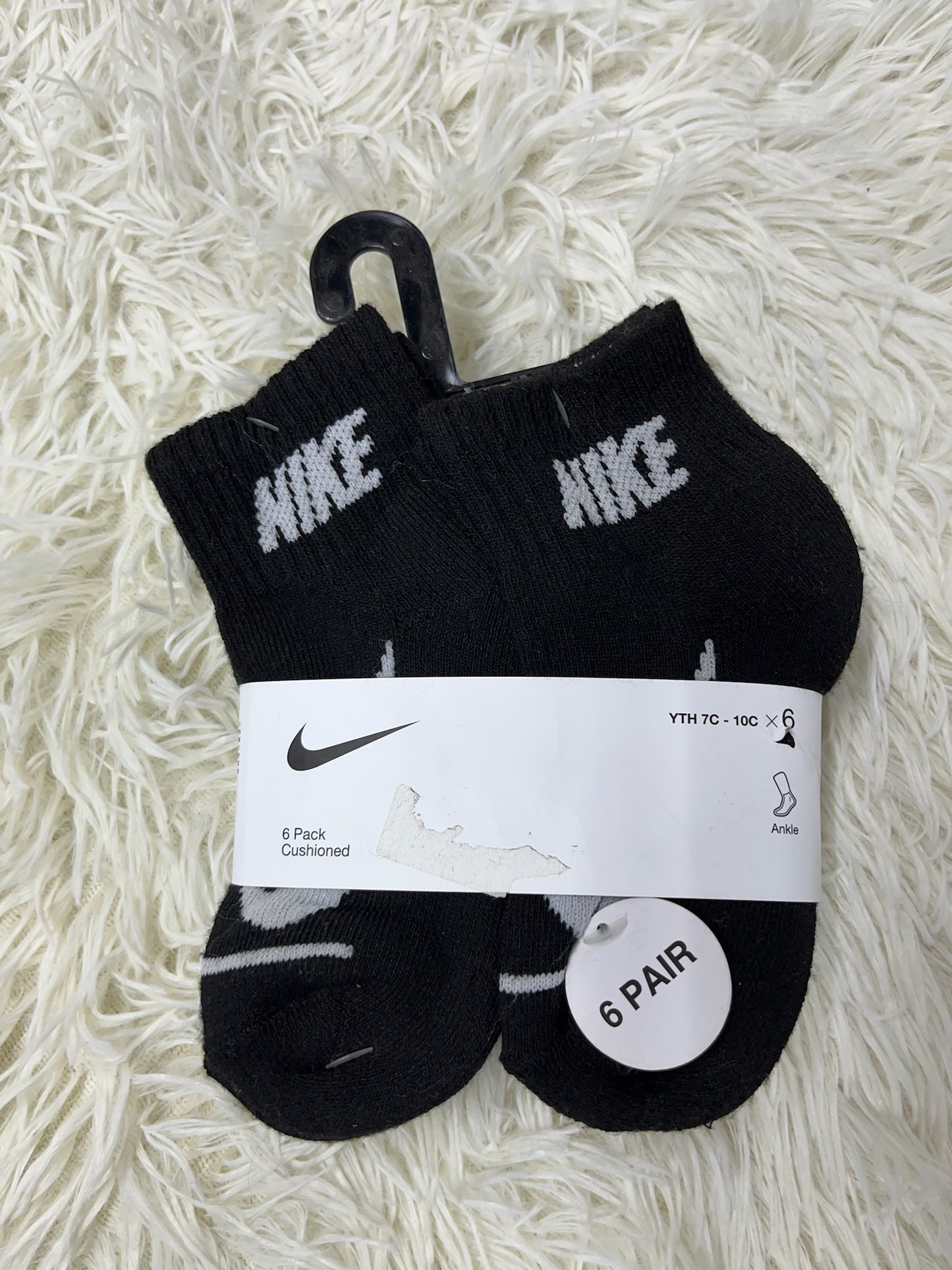 Paquete 6 Calcetines negros 4-5 Nike