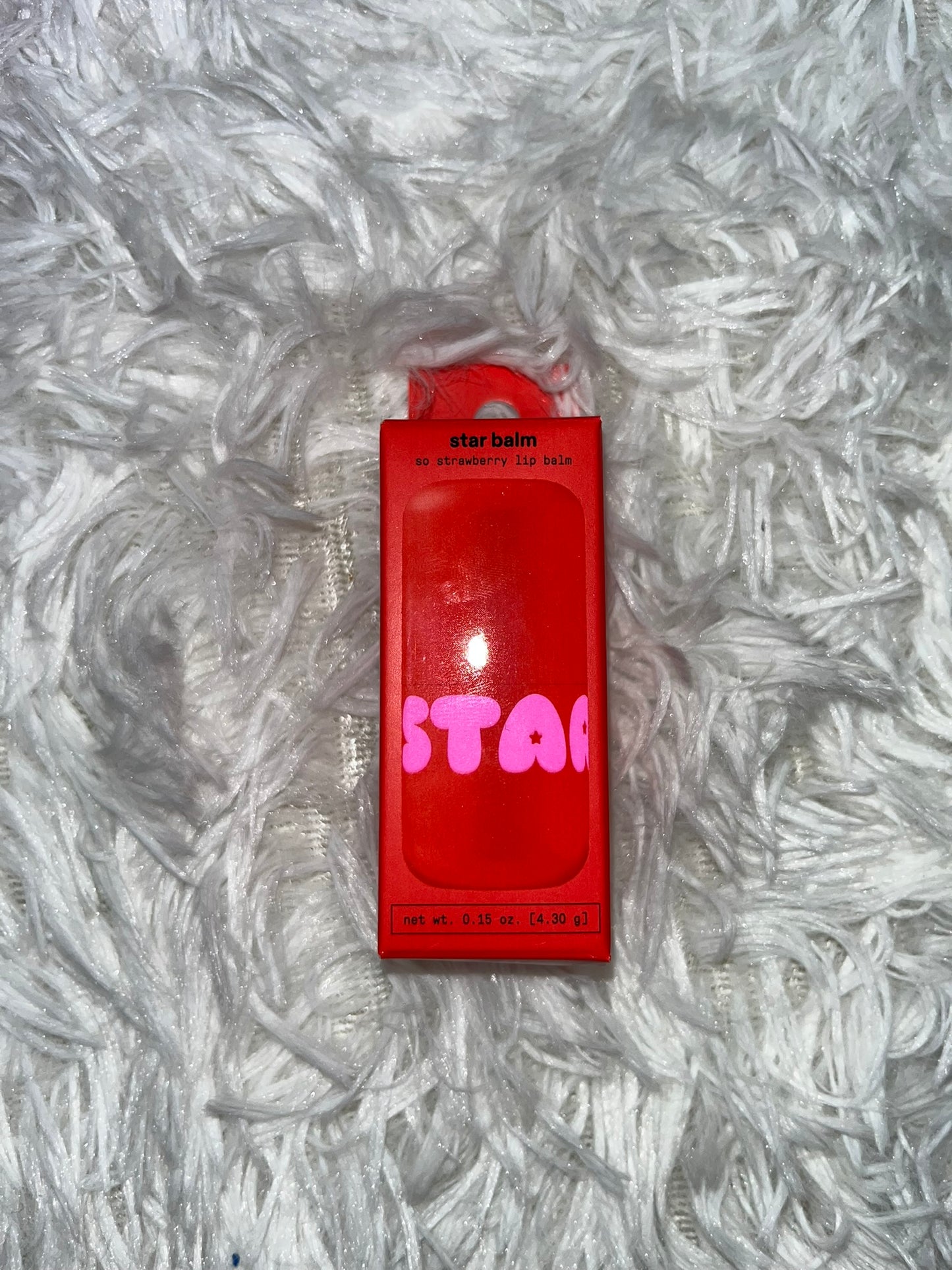 So strawberry lip balm Starface