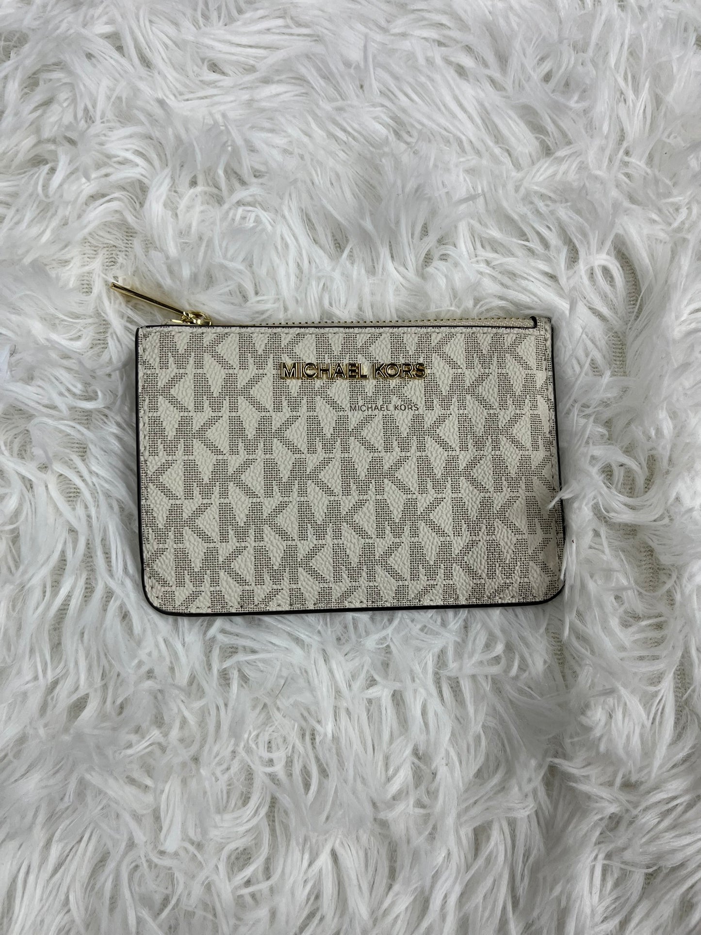 Tarjetero crema Michael kors