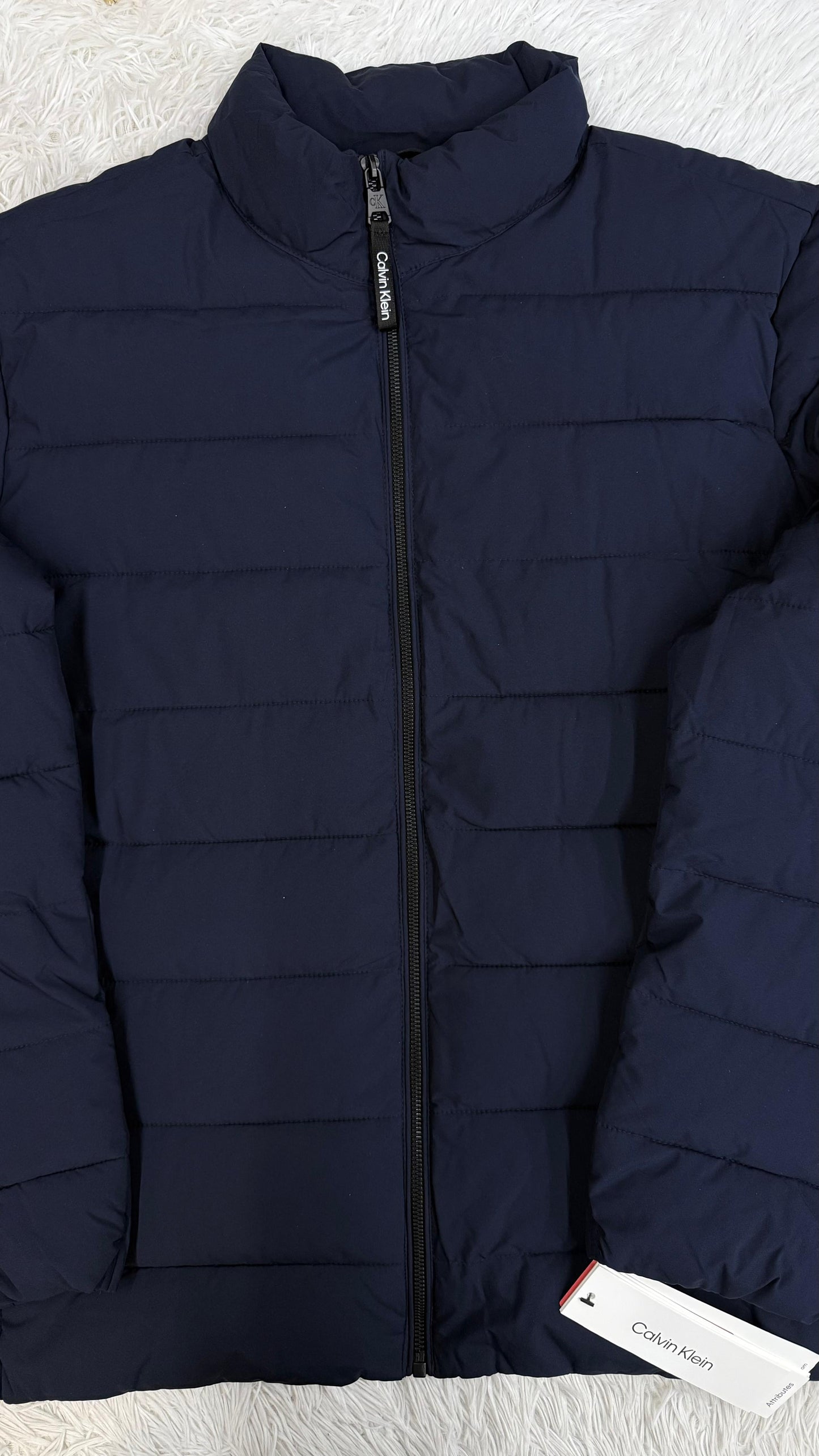 Chamarra azul L Calvin Klein