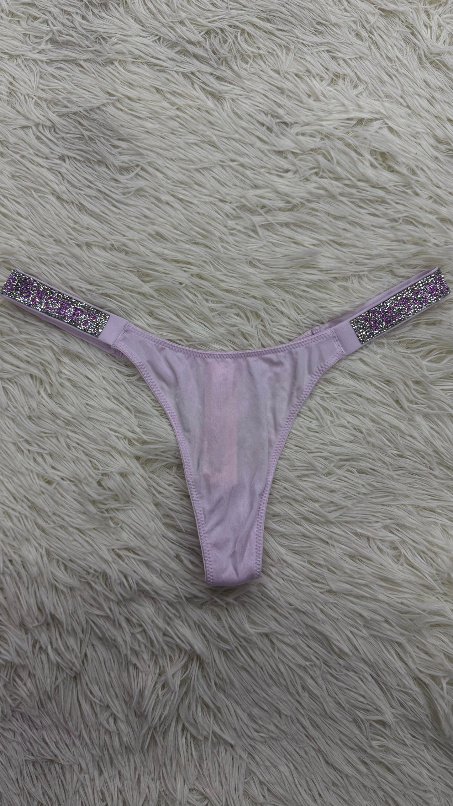 Thong rosa con brillitos XS Victoria secret