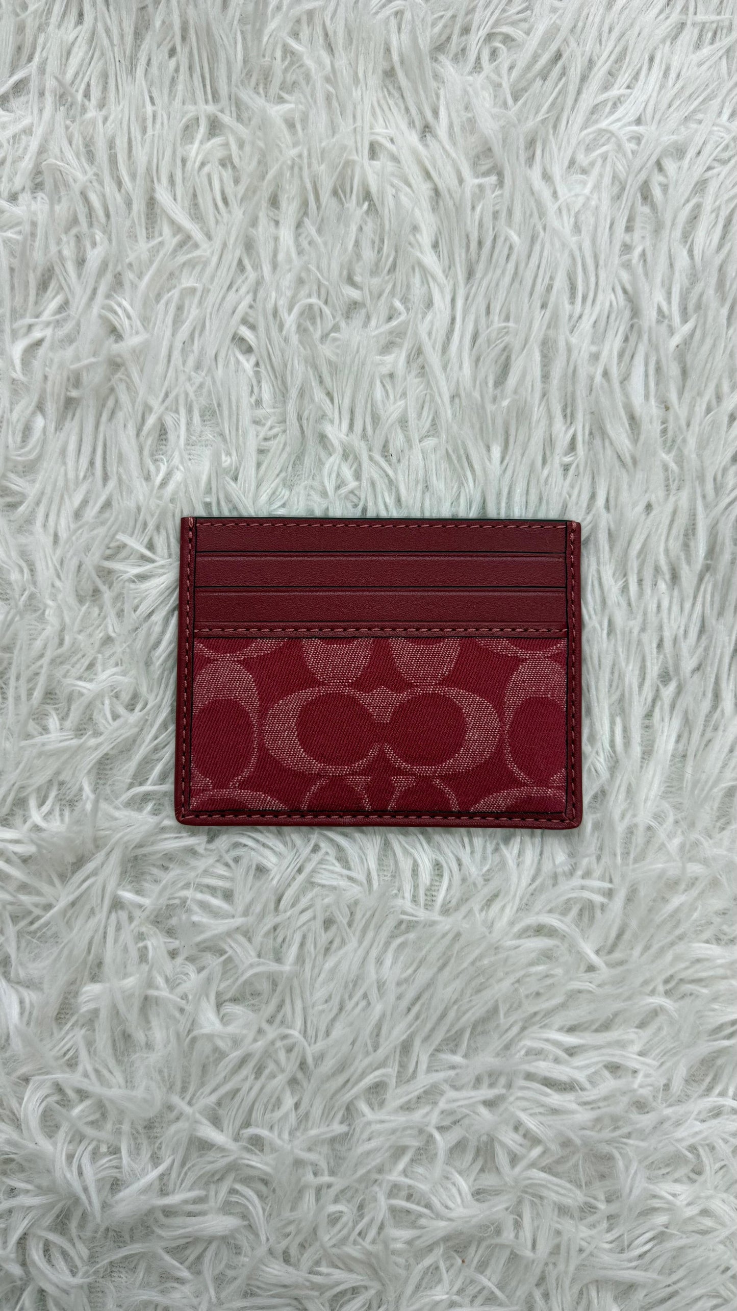 Tarjetero rojo Coach
