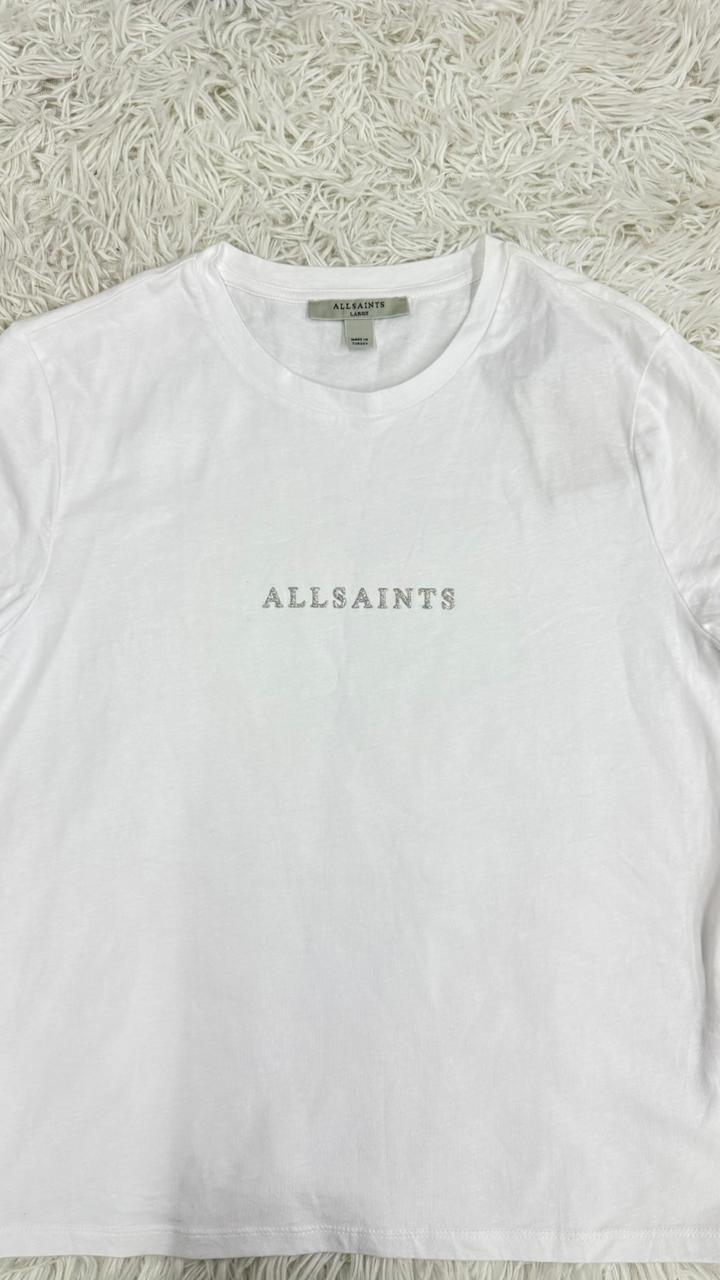 Playera blanca L All saints