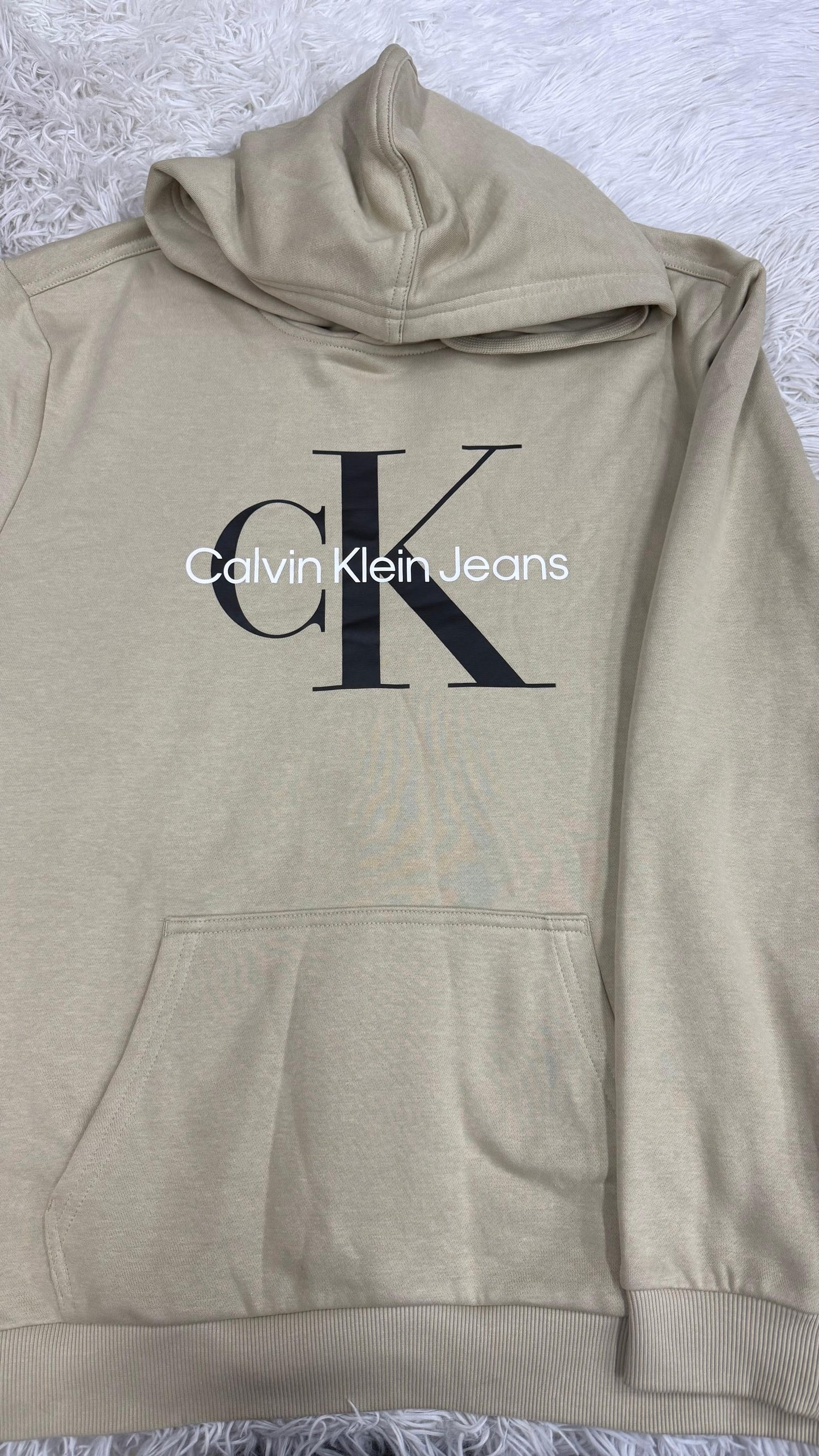 Sudadera café L Calvin Klein