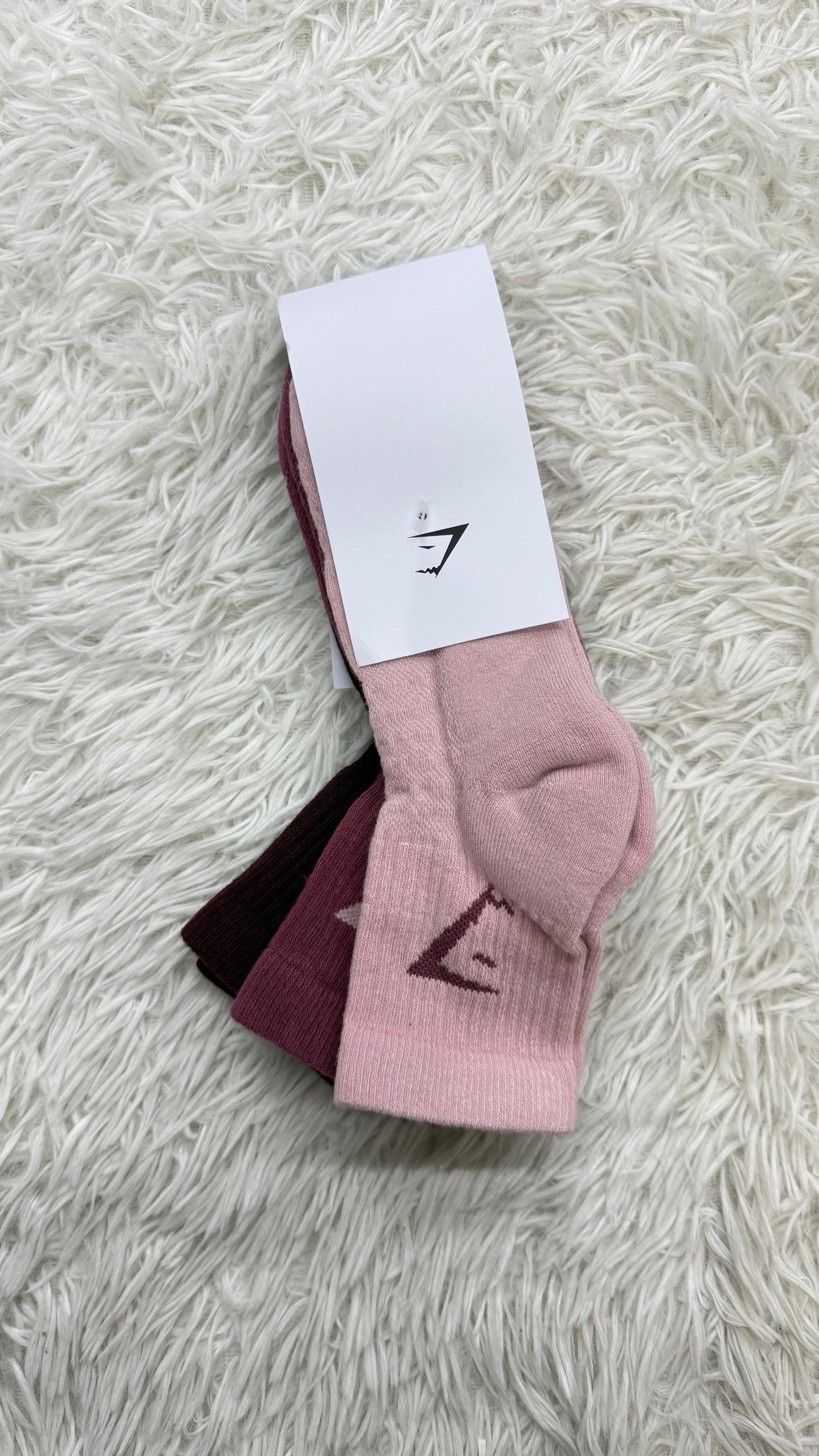 Paquete 3 calcetines rosas Gymshark