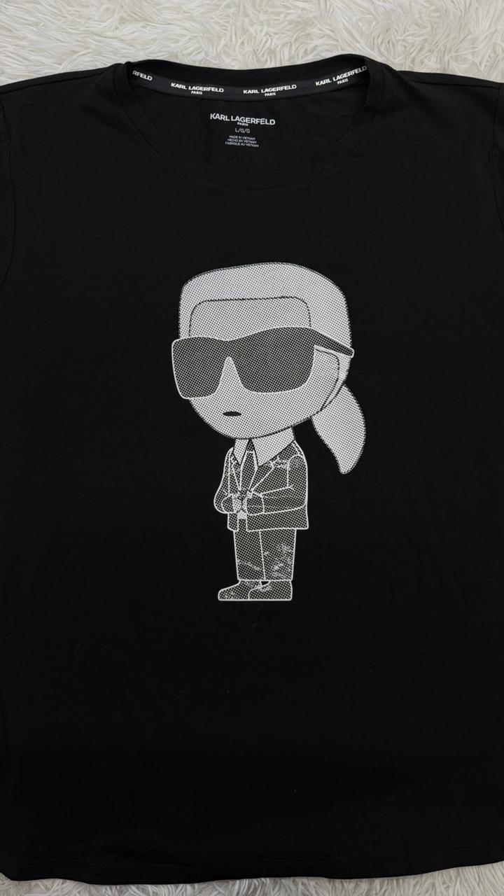 Playera negra L Karl Lagerfeld