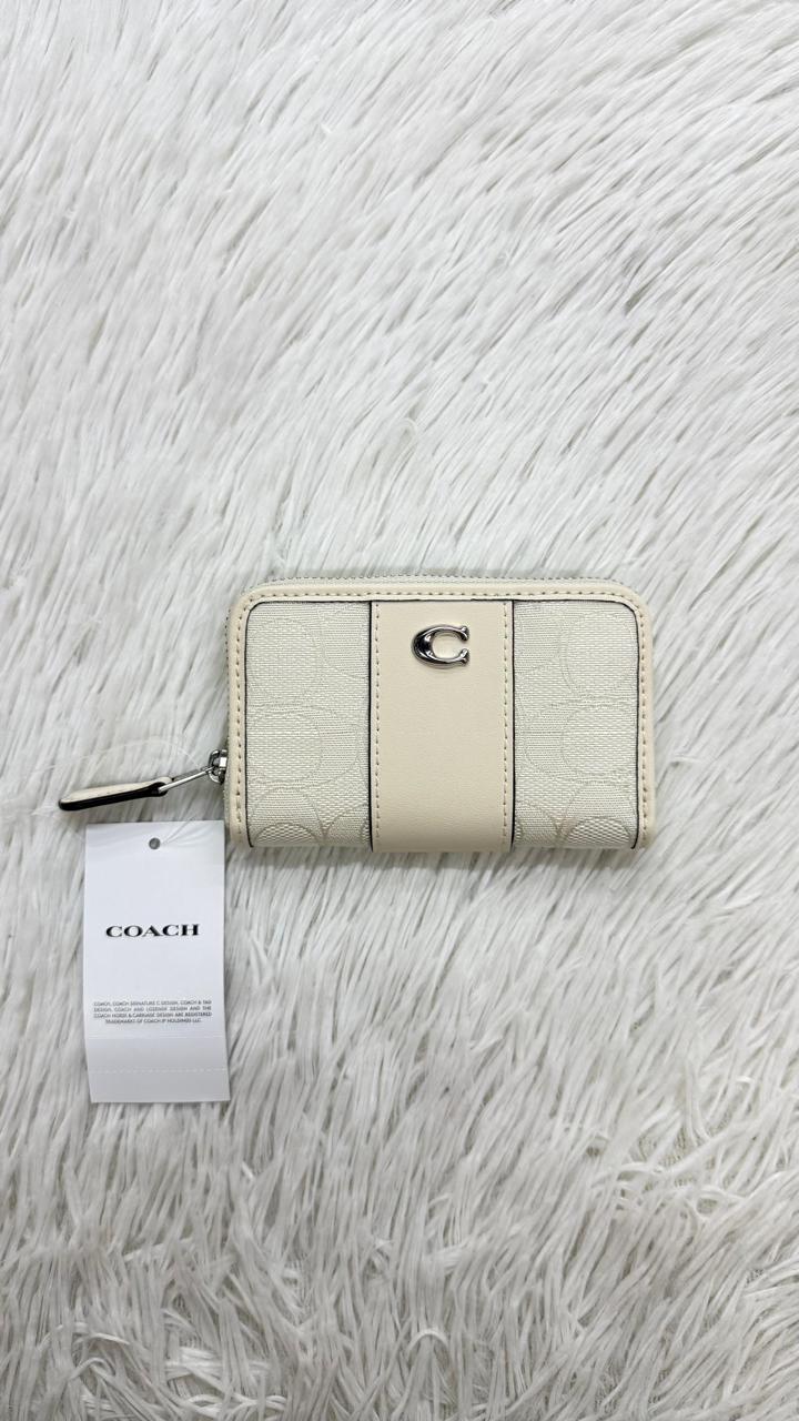 Monedero blanco Coach