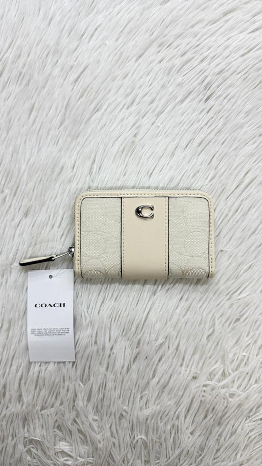 Monedero blanco Coach