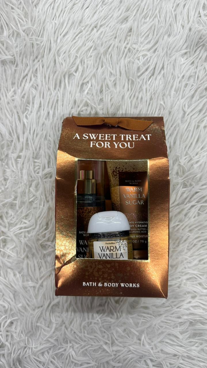 Paquete Warm vanilla Bath & Body works