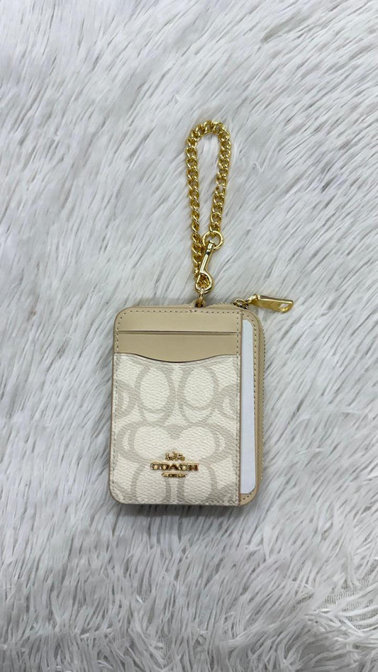 Monedero blanco Coach
