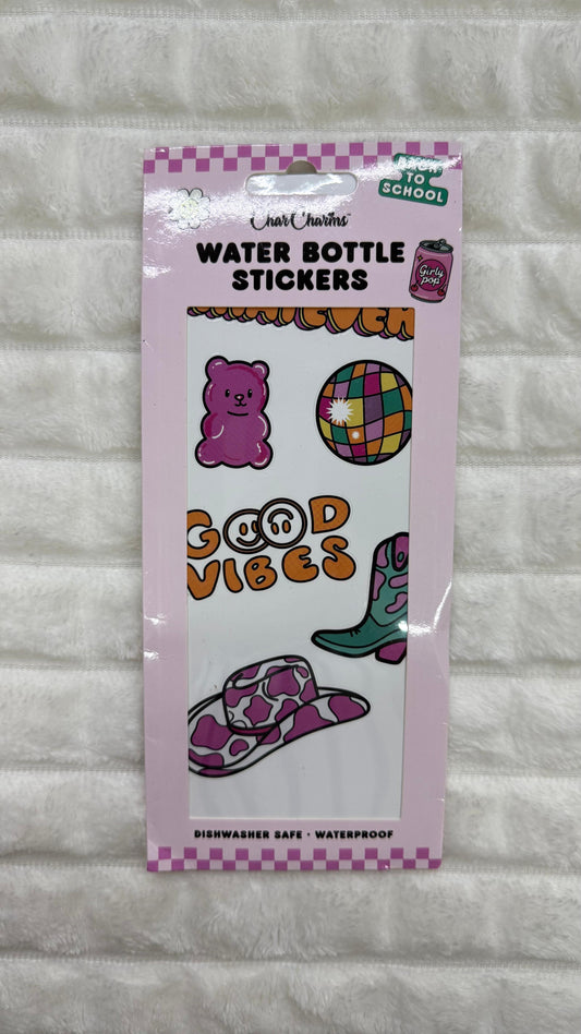 Water bottle stickybitz Char charms
