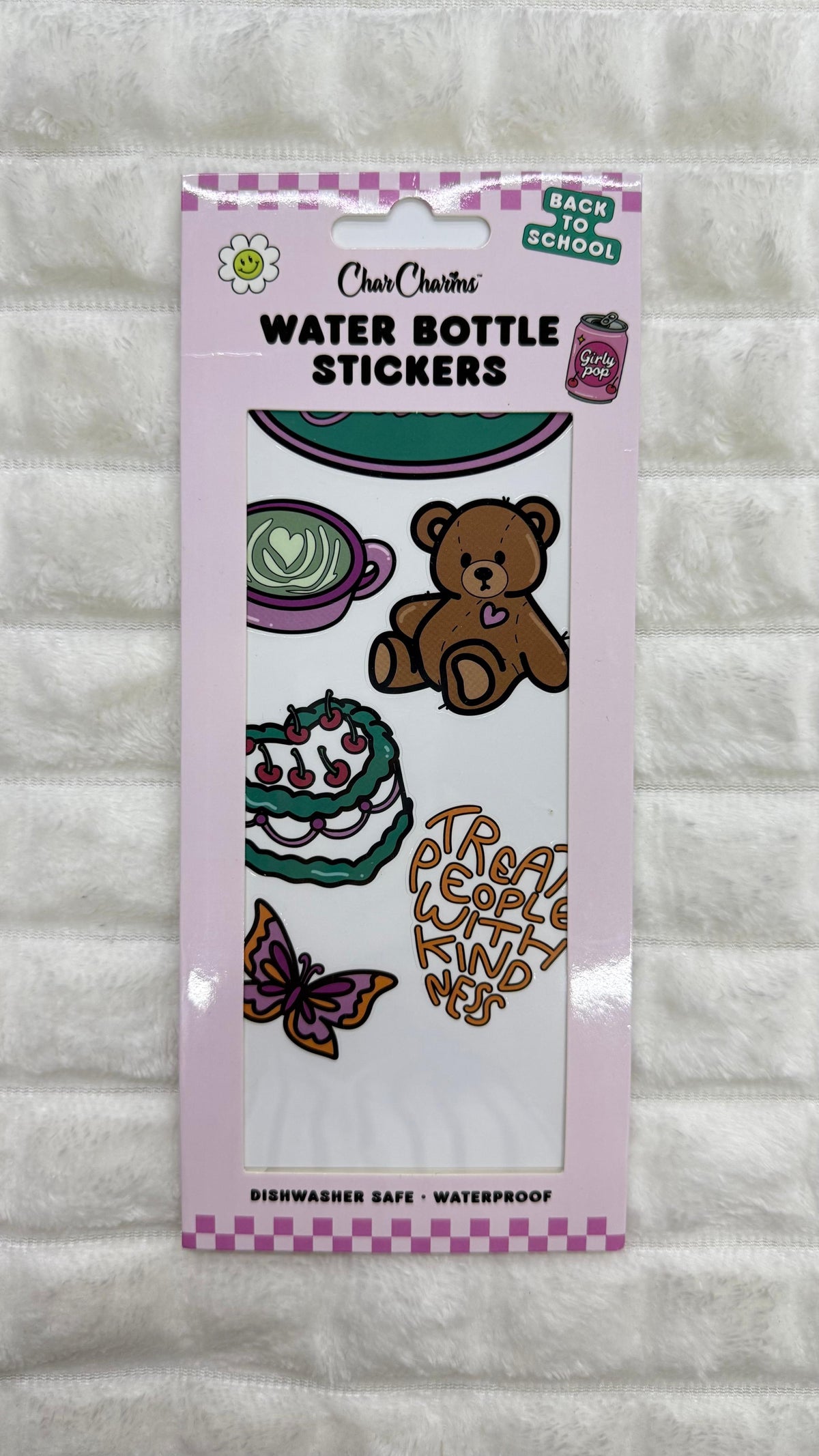 Water bottle stickybitz Char charms