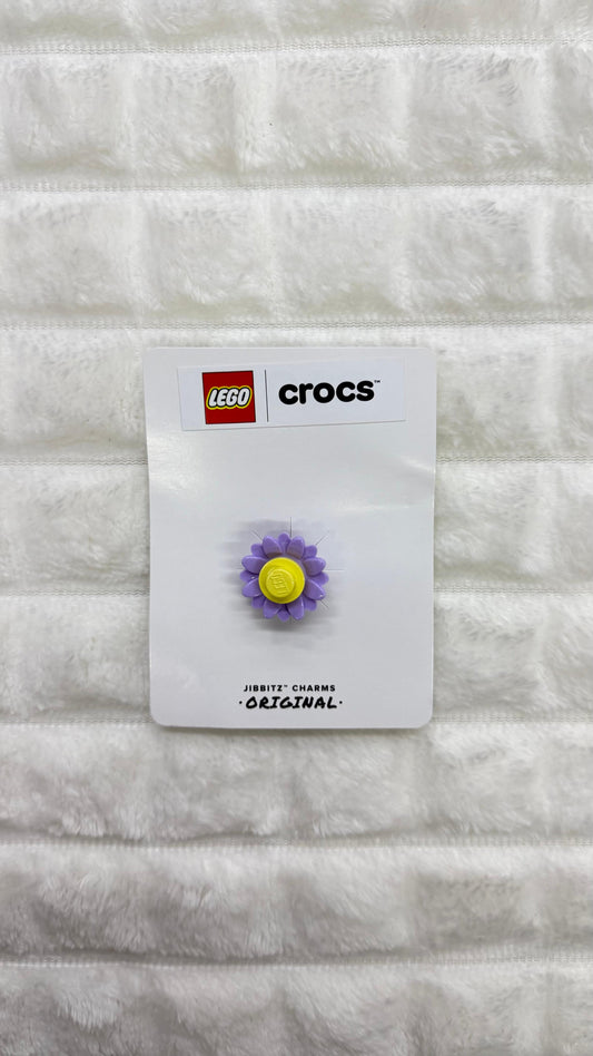 Charm Flor lila Crocs x Lego