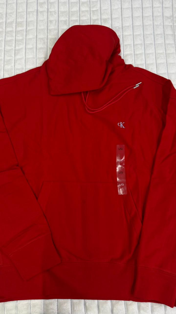 Sudadera roja L Calvin klein