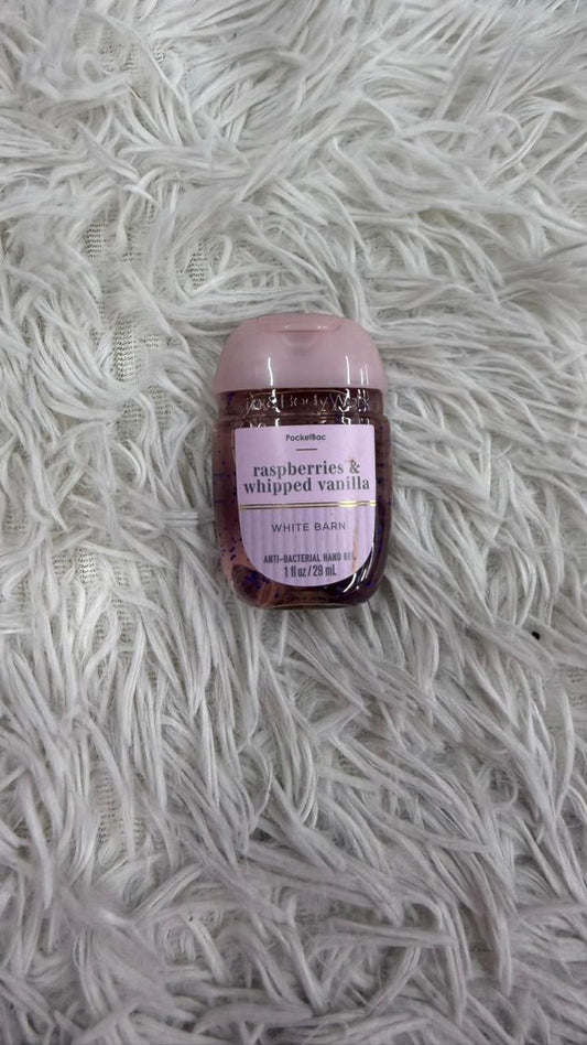 Gel Raspberries & whipped vanilla Bath & Body Works