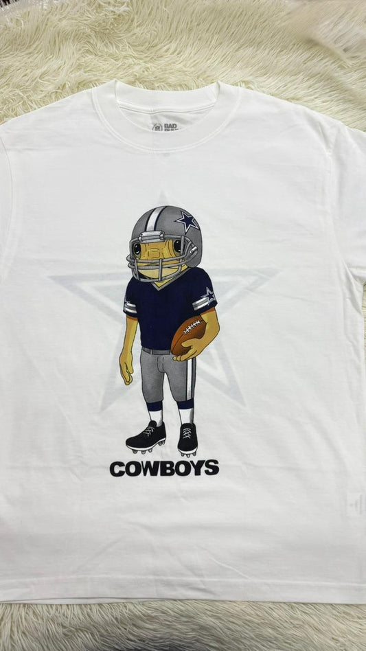 Playera blanca S NFL x Bad Bunny