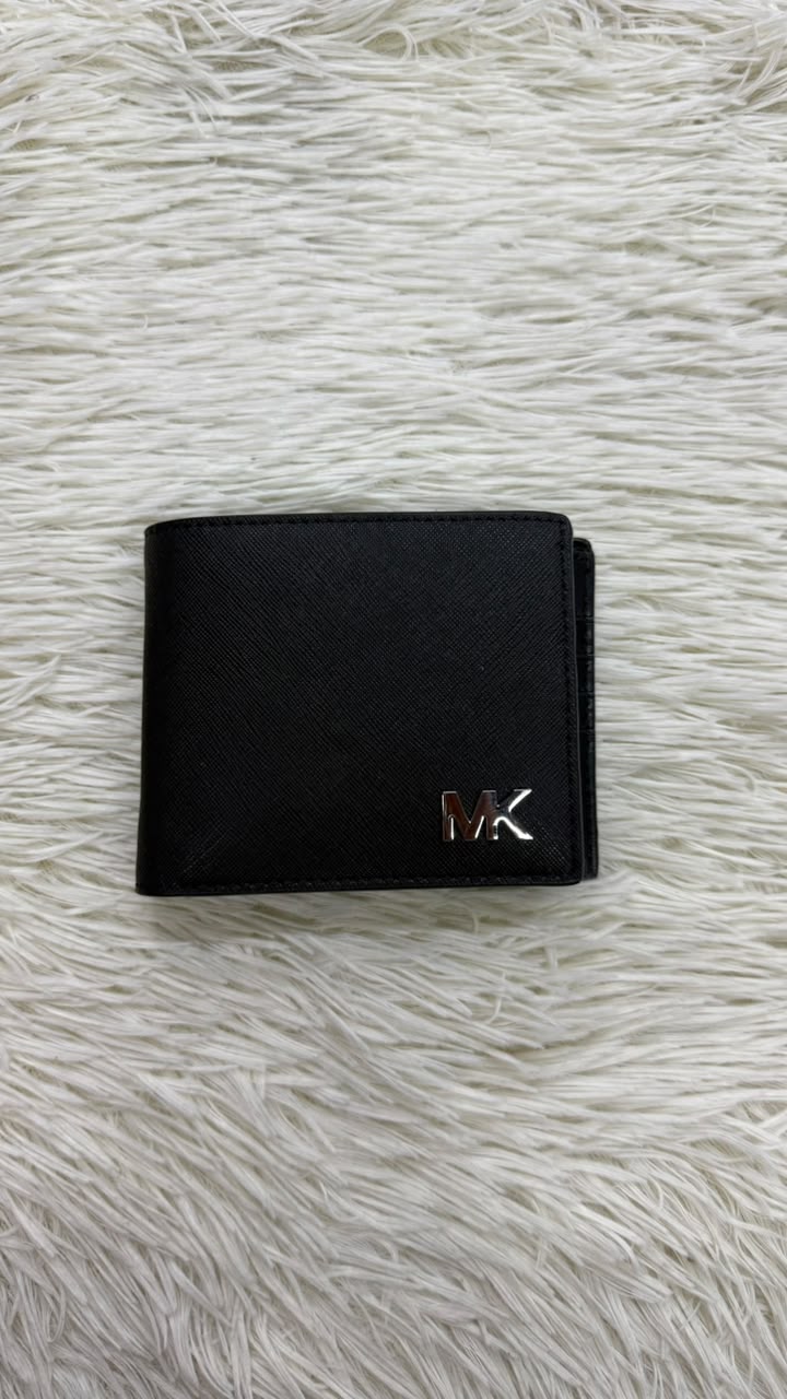 Cartera negra con tarjetero Michael kors