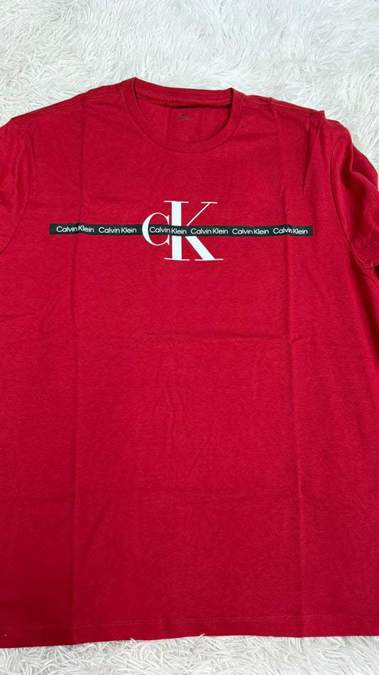 Playera roja L Calvin klein