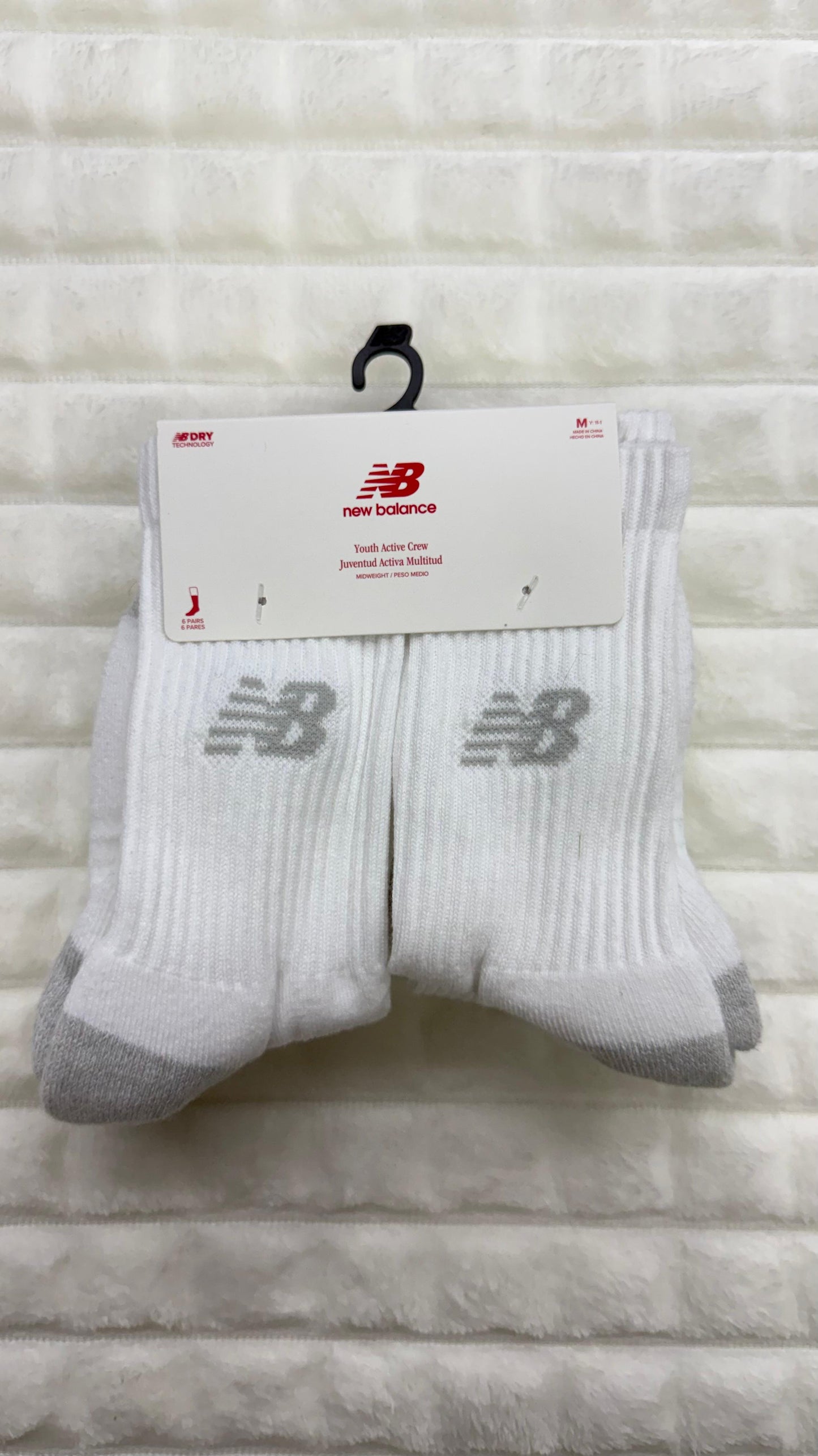 Paquete 5 pares calcetines M New Balance