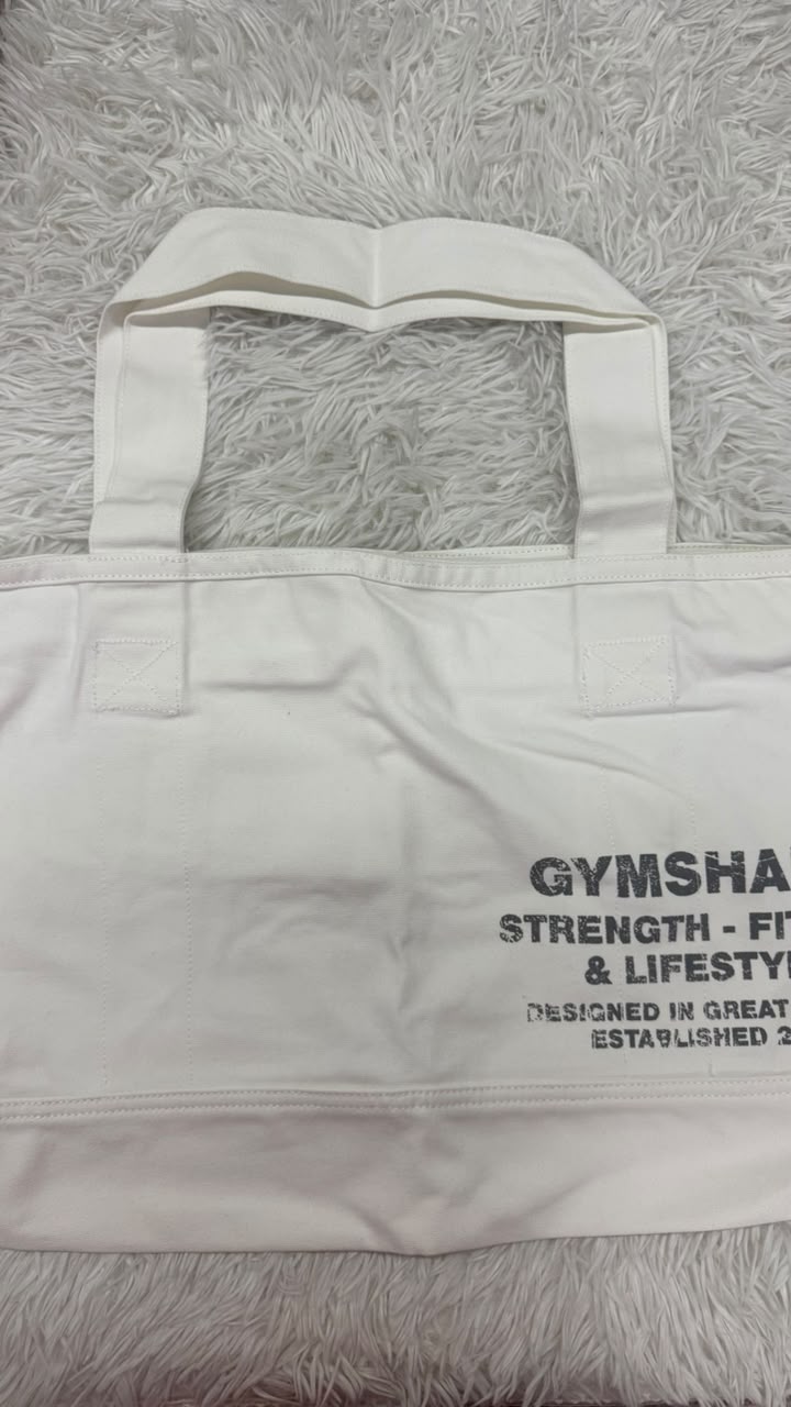 Tote bag blanca Gymshark