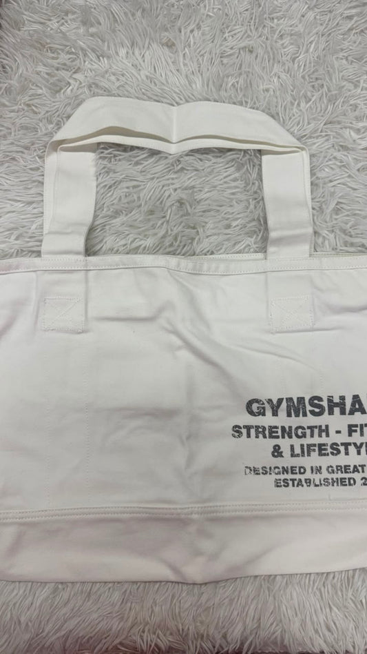Tote bag blanca Gymshark
