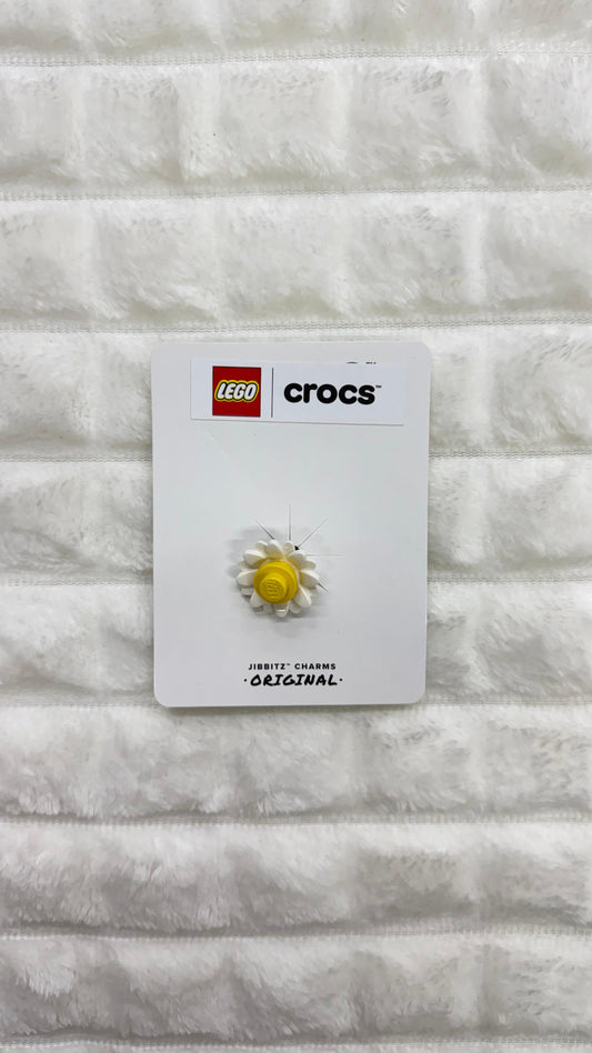 Charm Flor blanca Crocs x Lego