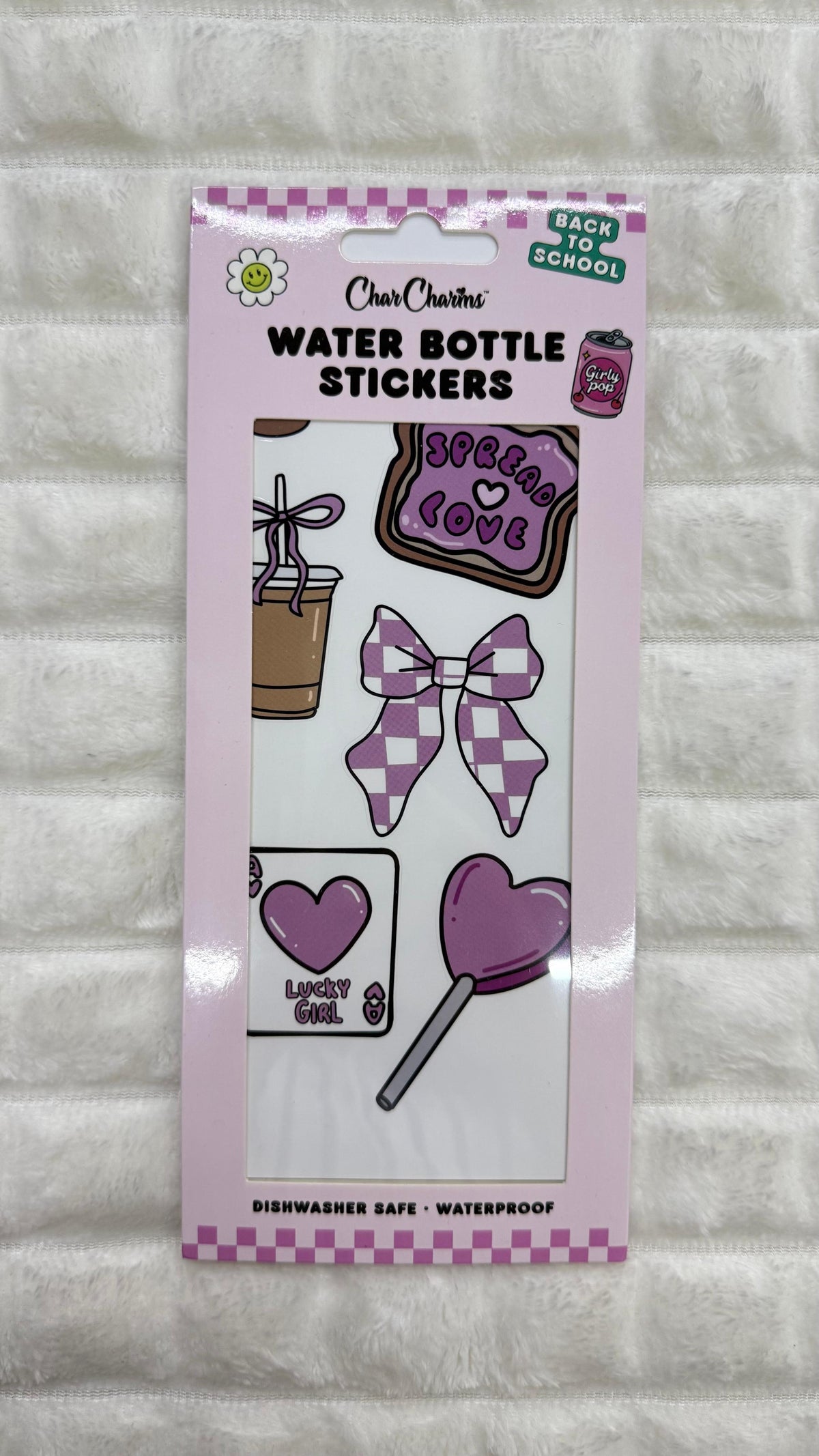 Water bottle stickybitz Char charms