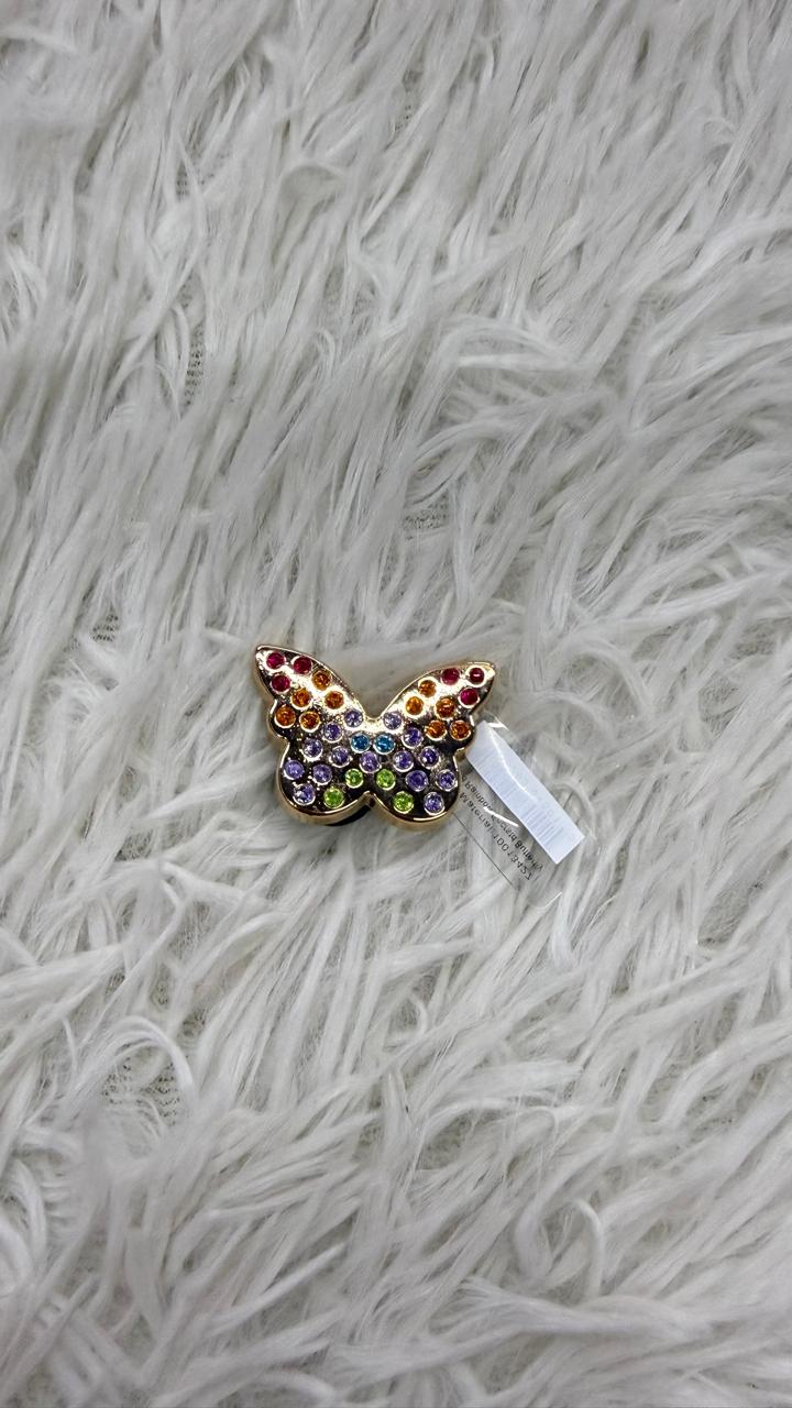 Charm mariposa metálica Crocs