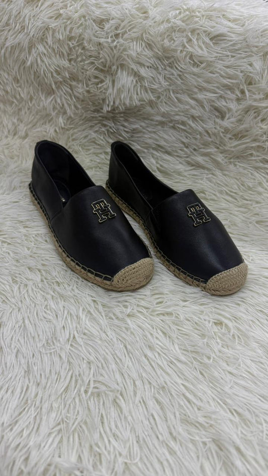 Alpargatas negras 23.5 Tommy hilfiger