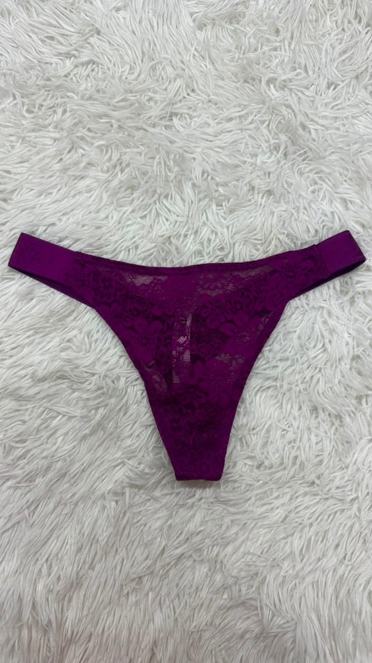 Thong morado S Pink