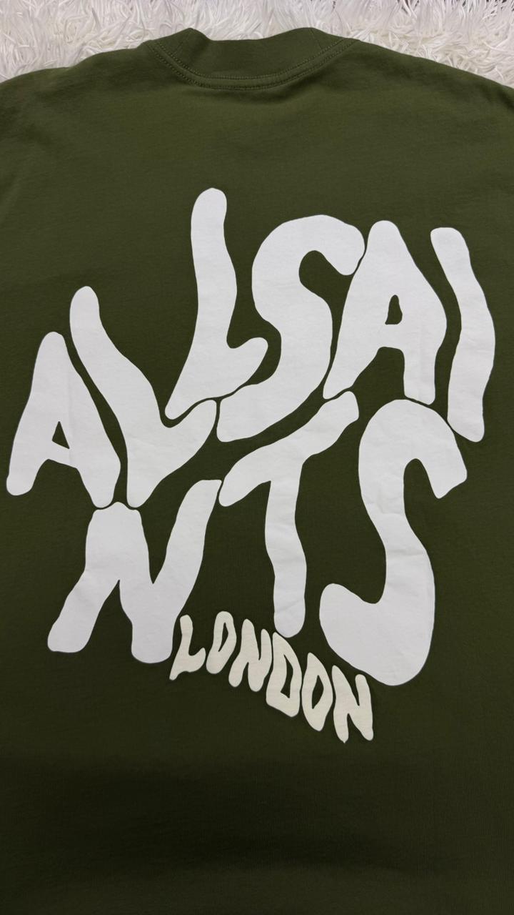 Playera verde XS All saints