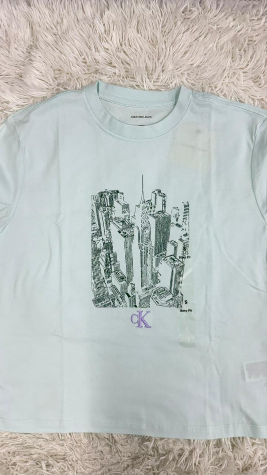 Playera azul S Calvin klein
