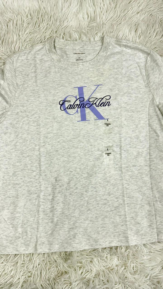 Playera gris L Calvin klein