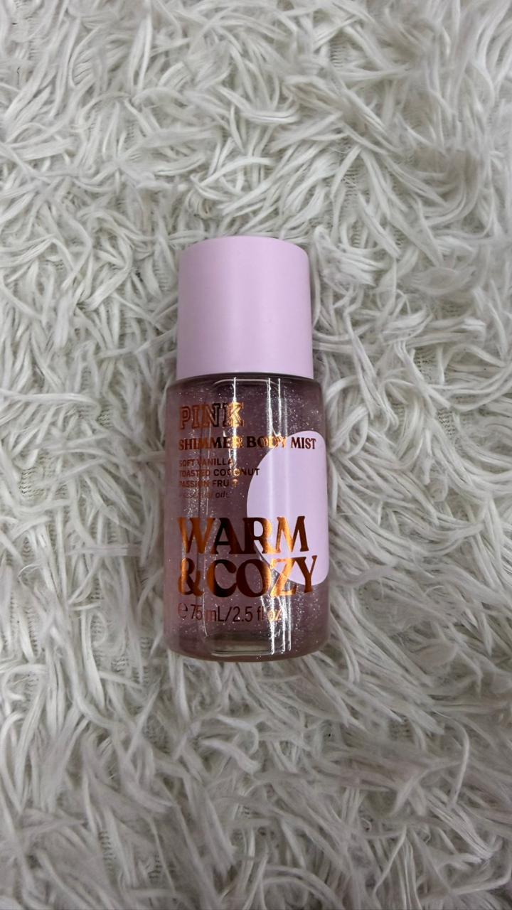 Body mist mini Warm & cozy shimmer Pink