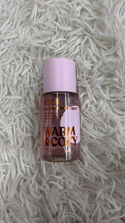 Body mist mini Warm & cozy shimmer Pink
