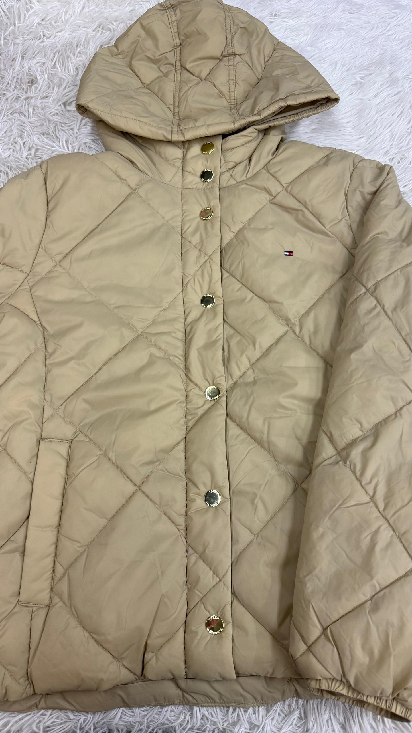 Chamarra café L Tommy hilfiger