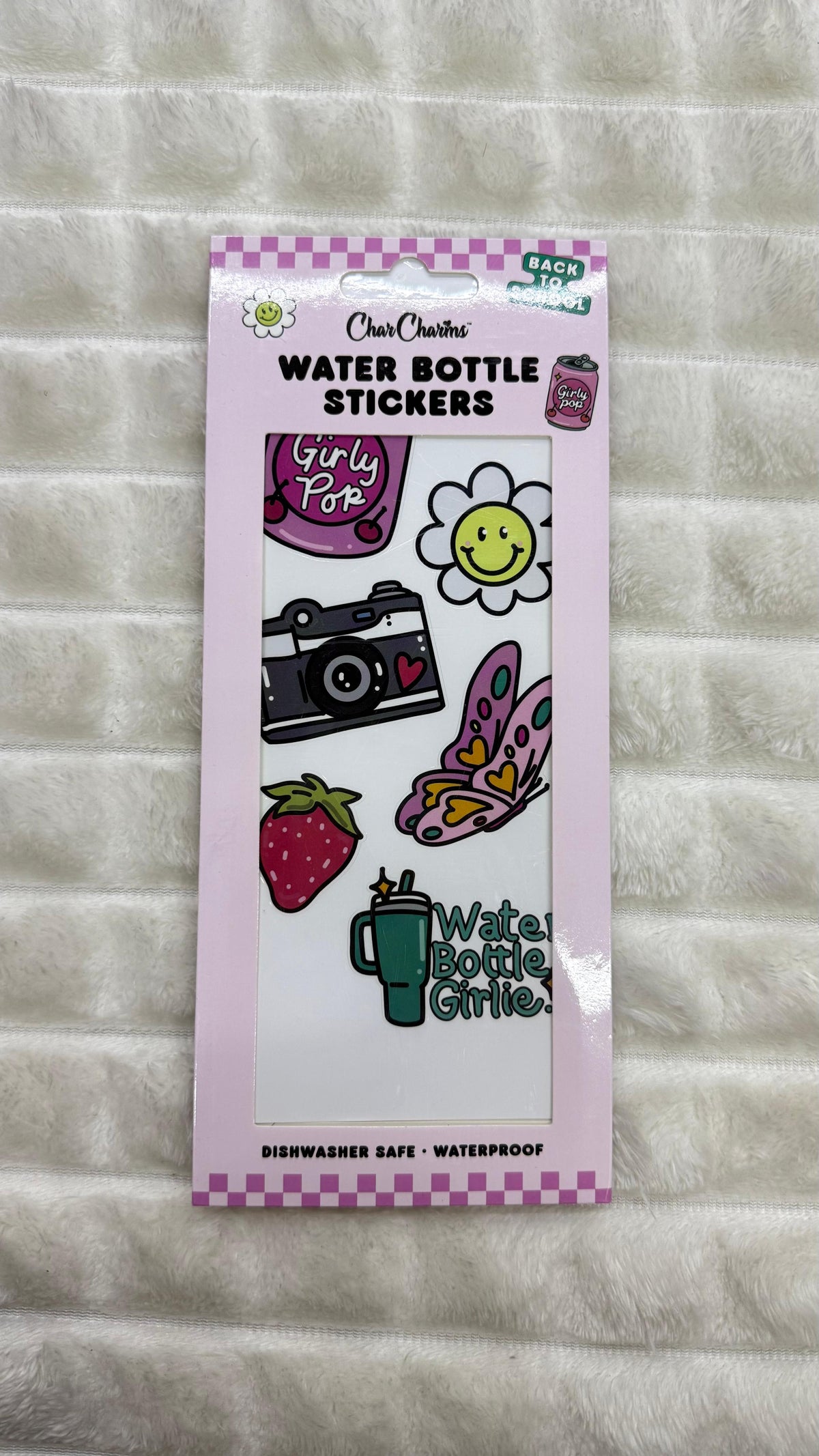 Water bottle stickybitz Char charms