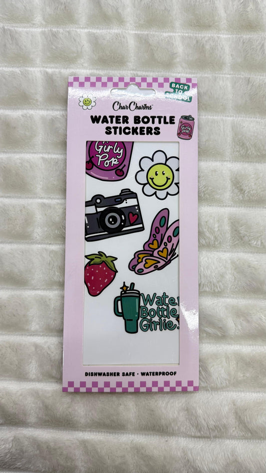 Water bottle stickybitz Char charms