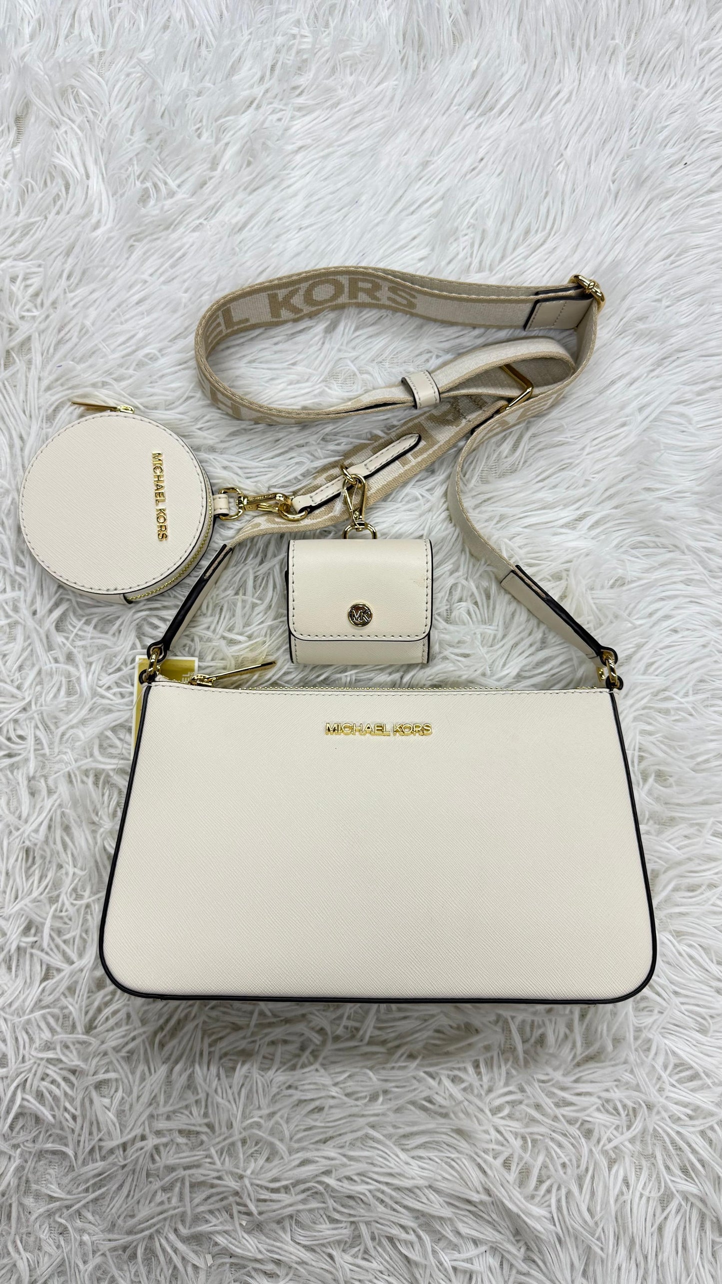 Bolsa blanca Michael kors