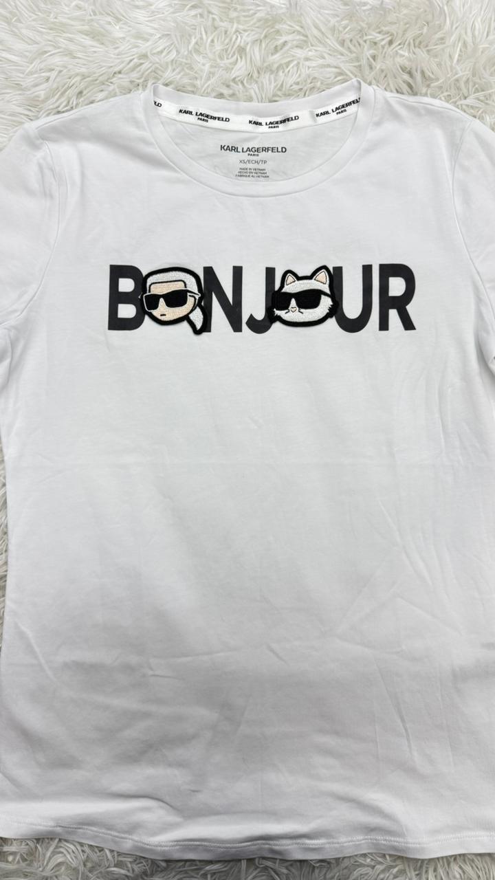 Playera blanca XS Karl Lagerfeld